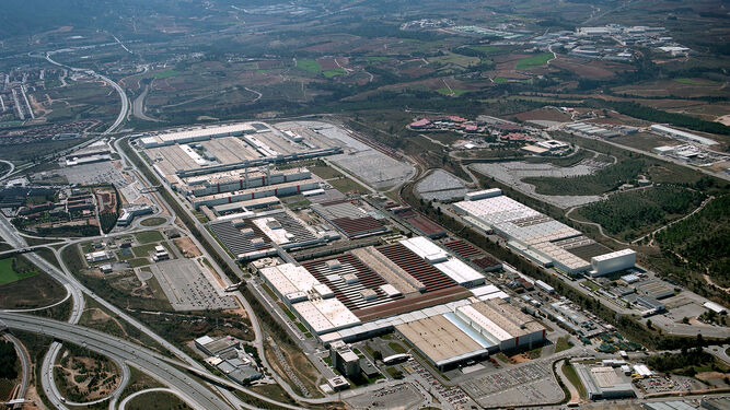 Una imagen aérea de la factoría de Seat en Martorell.