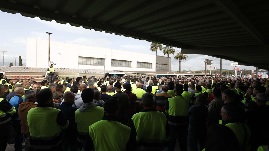 Las fotos de la asamblea de los trabajadores de Acerinox