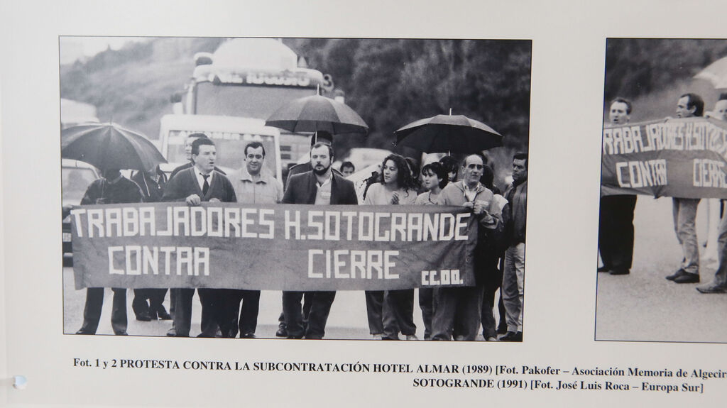 Fotos de la exposici&oacute;n y conferencia sobre el movimiento obrero en el Campo de Gibraltar